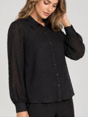 H&M Divided Plumeti chiffon blouse
